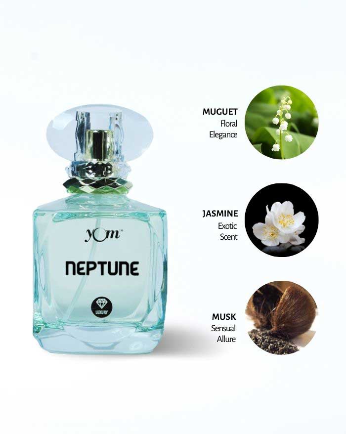 Neptune perfume with Muguet, musk and jasmine