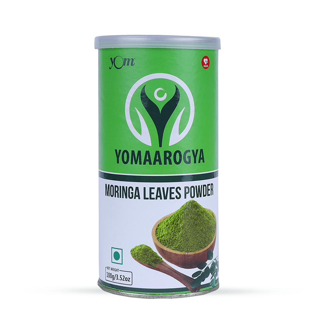 YOM YOMAAROGYA Moringa Leaves Powder (Tin) - 100 Gms