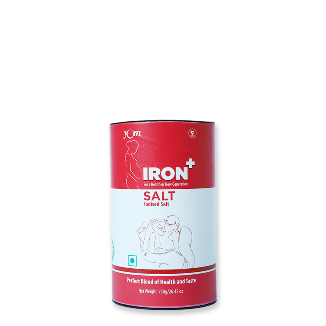 YOM Iron Plus Fortified Salt (Tin) - 750 Gms