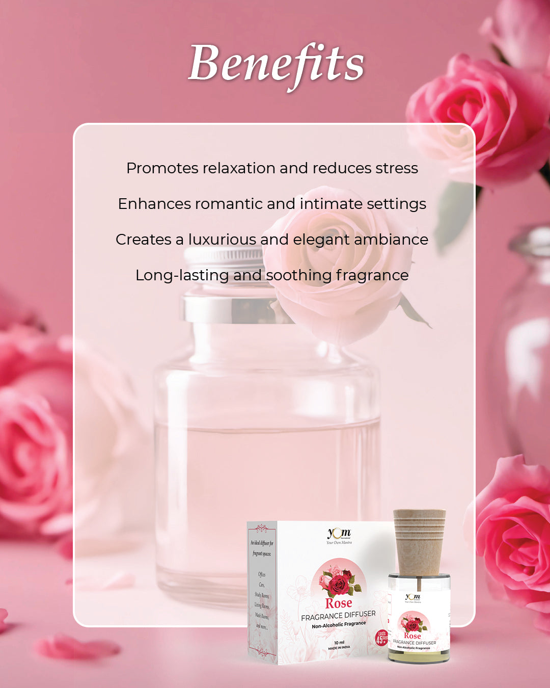 Yom Rose Fragrance Diffuser