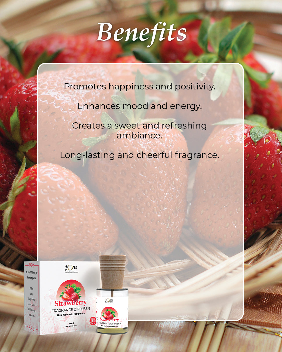 Yom Strawberry Fragrance Diffuser