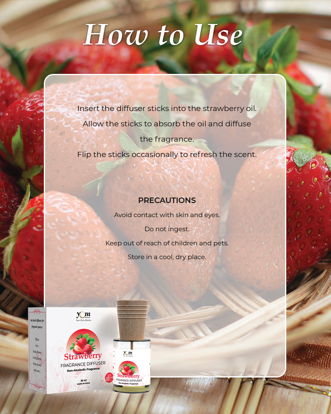 Yom Strawberry Fragrance Diffuser