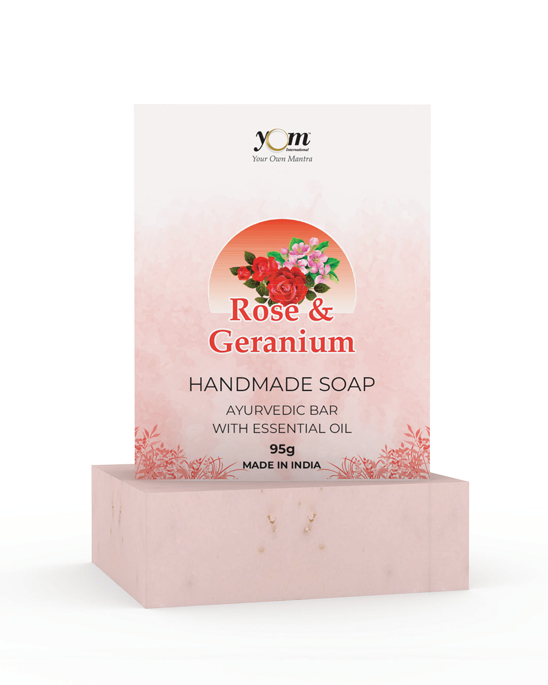 Yom Rose and Geranium Handmade Natural Soap