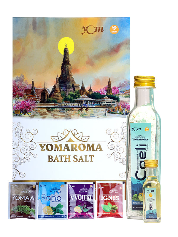 YOM YOMAROMA Caeli Bath Salt Gift Box - 310 Gms