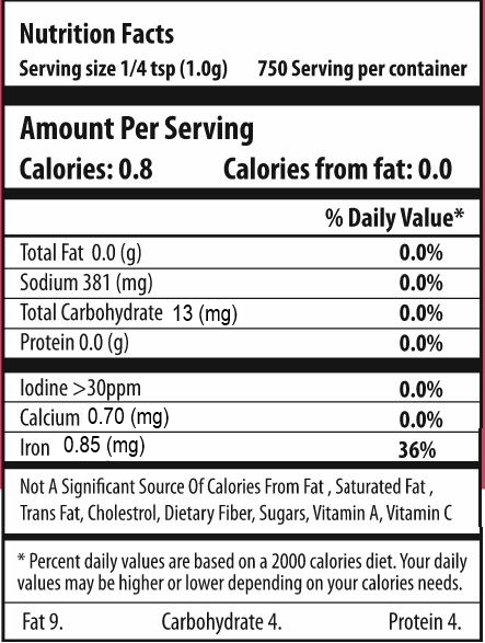 YOM Iron Plus Fortified Salt (Tin) - 750 Gms