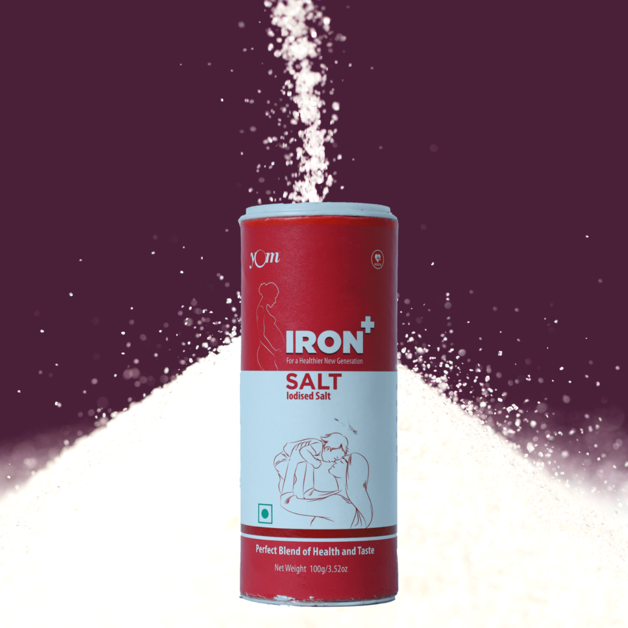 YOM Iron Plus Fortified Salt (Sprinkler) - 100 Gms